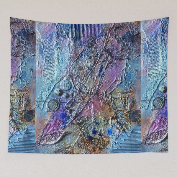 Item preview, Original Abstract Art, Acrylic and Collage Painting designed and sold by dianecita.