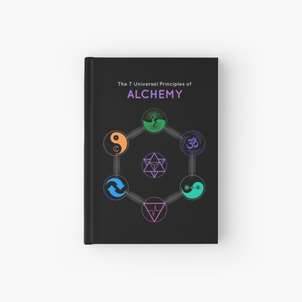 The 7 Universal Principles of Alchemy - Shee Symbols Hardcover Journal