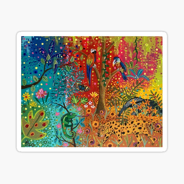 A walk in the Rainforest Sticker
