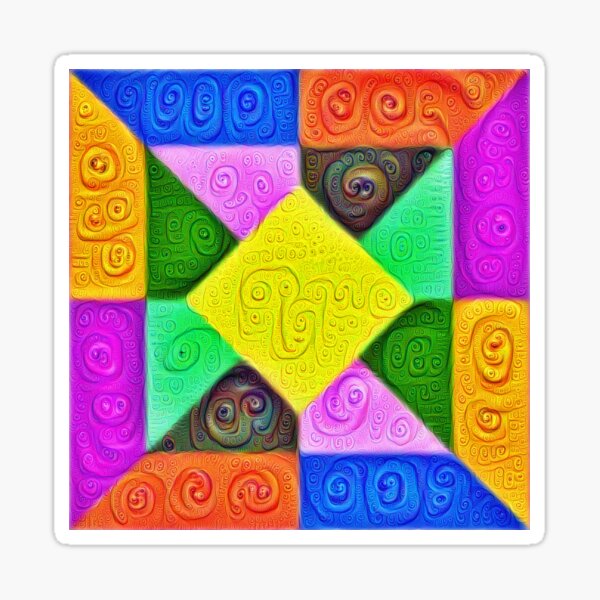 Item preview, DeepDream Color Squares Visual Areas 5x5K v1447913433 designed and sold by blackhalt.