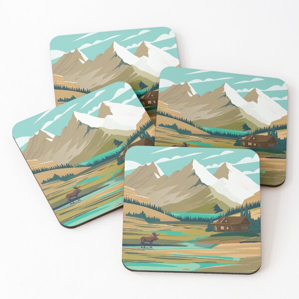 Item preview, Montana travel poster nature designed and sold by Arctic frame studio.