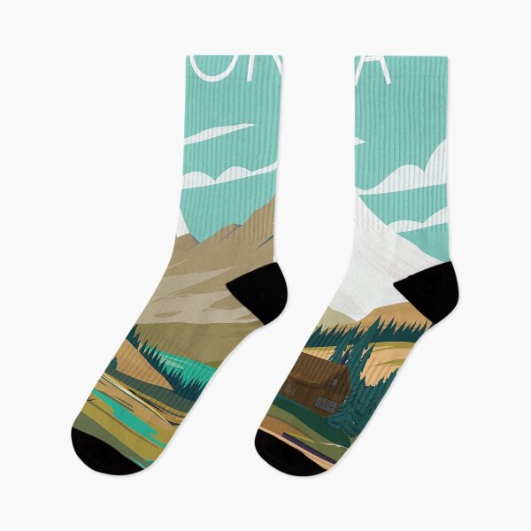 Item preview, Montana travel poster nature designed and sold by Arctic frame studio.