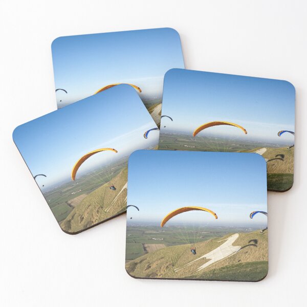 Item preview, Paragliders at the Westbury White Horse, Wiltshire, UK designed and sold by Andy Harker.