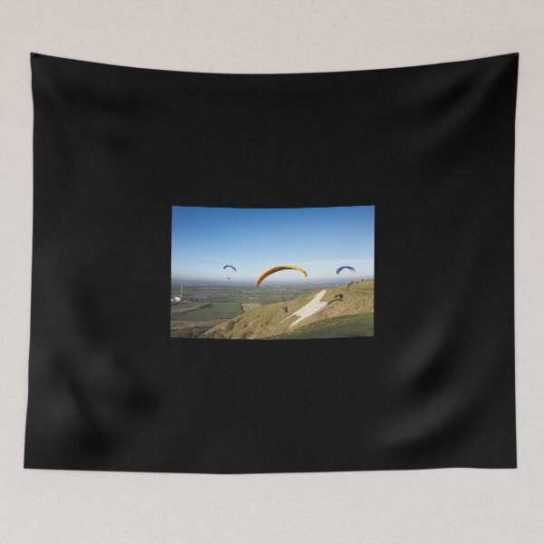 Item preview, Paragliders at the Westbury White Horse, Wiltshire, UK designed and sold by Andy Harker.