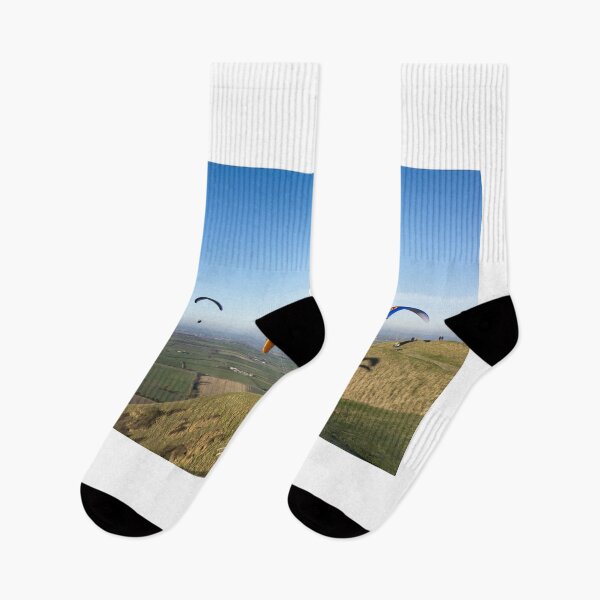 Item preview, Paragliders at the Westbury White Horse, Wiltshire, UK designed and sold by Andy Harker.