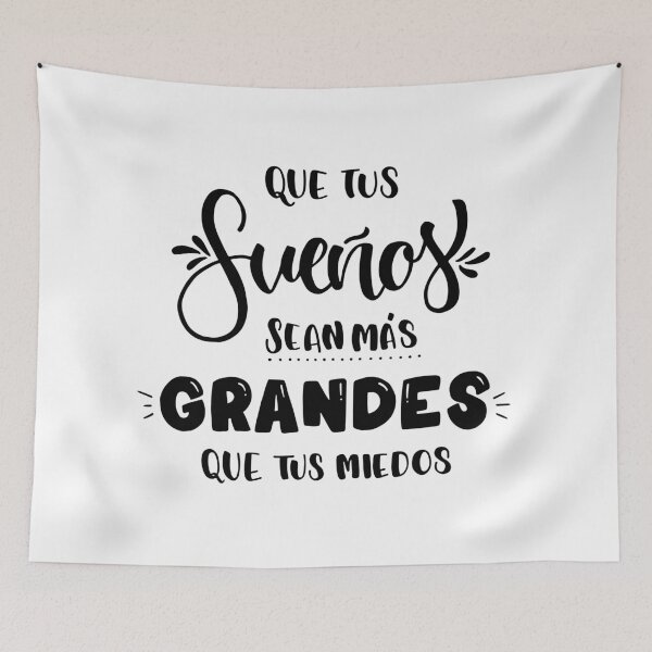 Item preview, Que tus sueños sean más grandes que tus miedos designed and sold by madeintype.
