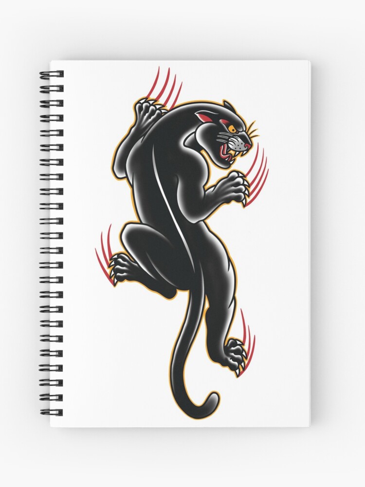 Traditional Tattoo Panther illustration