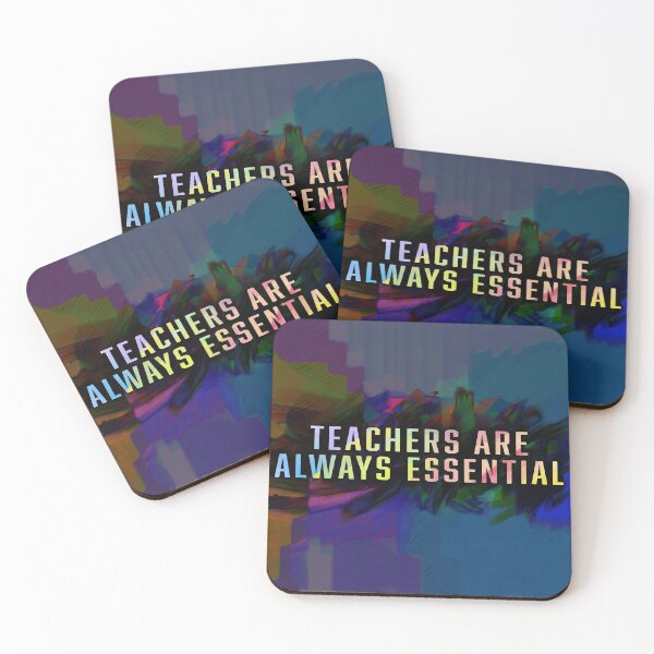 Item preview, TEACHERS ARE ALWAYS ESSENTIAL: dark contrast designed and sold by mx-mtch-flores.