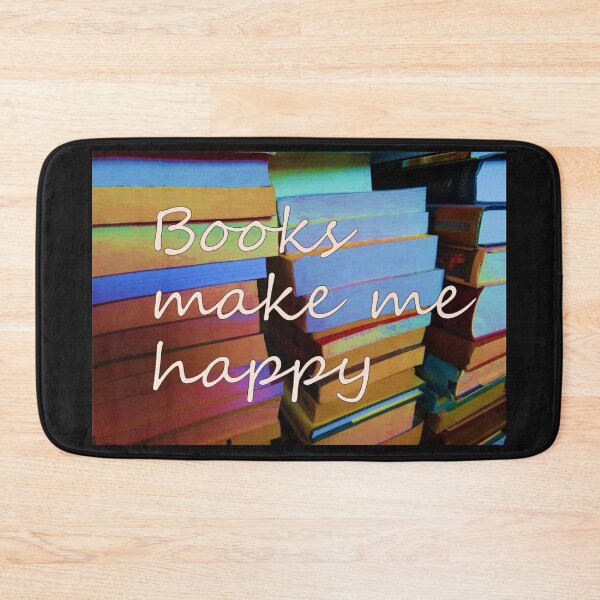 Item preview, Books Make Me Happy designed and sold by WanderingBark.