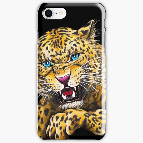 Leopard Roar - Shee Endangered Retro Animals iPhone Snap Case