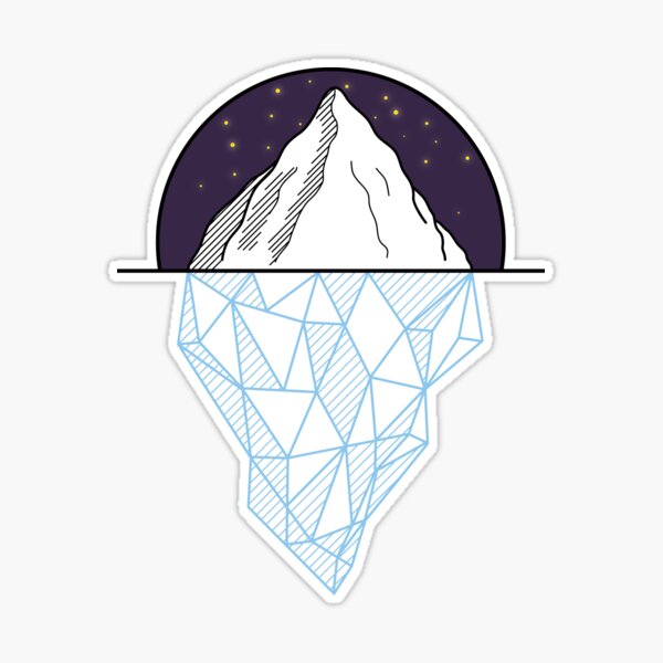 Iceberg Art Print by katie stamper art - X-Small | Wolf tattoo design,  Fantasy tattoos, Geology tattoo