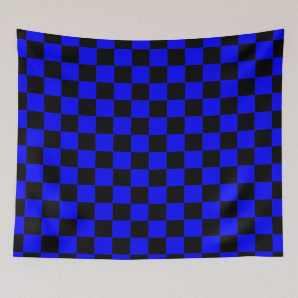 Item preview, Black and Royal Blue Checker Pattern designed and sold by Darcy777.