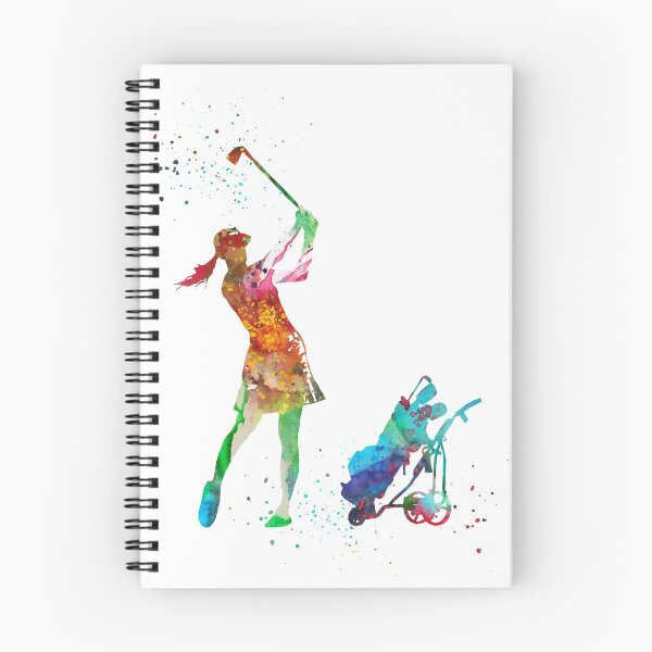 Item preview, Girl golfer, golfer, watercolor girl golfer designed and sold by Rosaliartbook.