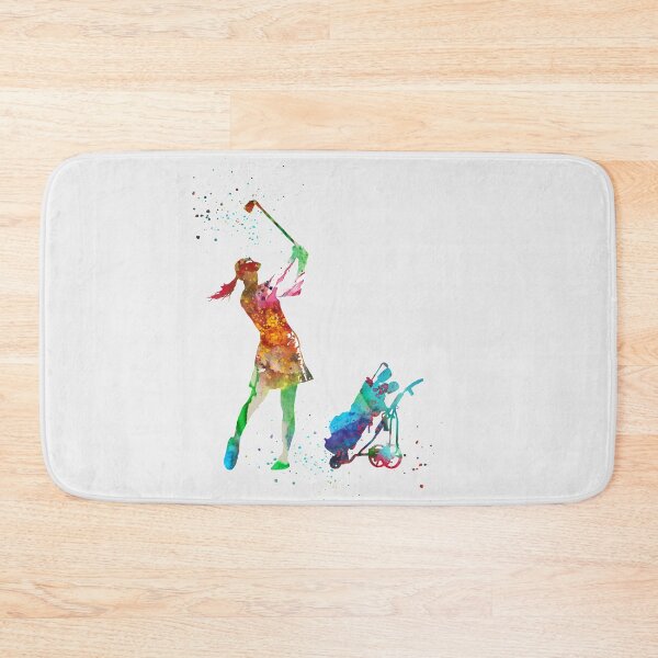 Item preview, Girl golfer, golfer, watercolor girl golfer designed and sold by Rosaliartbook.