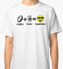 Rugby + Beer = Happiness Classic T-Shirt