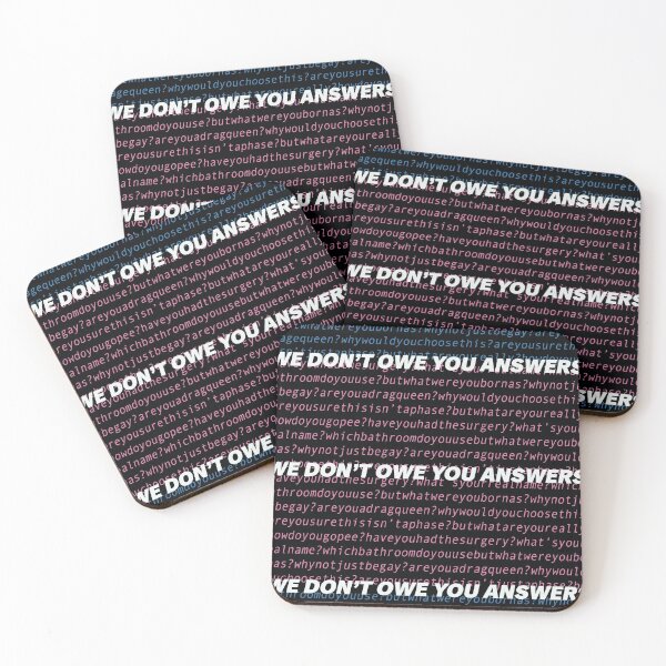 Item preview, We don't owe you answers designed and sold by lowqualitychild.