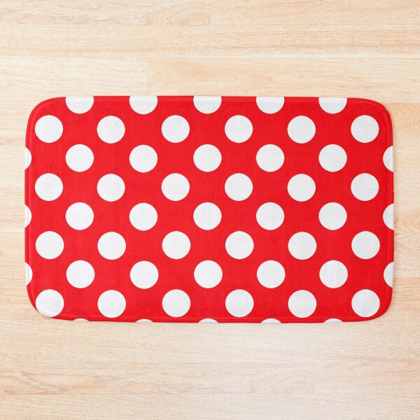 Item preview, Polka Dots White on Red- PATT0030 designed and sold by 3-Starfish.