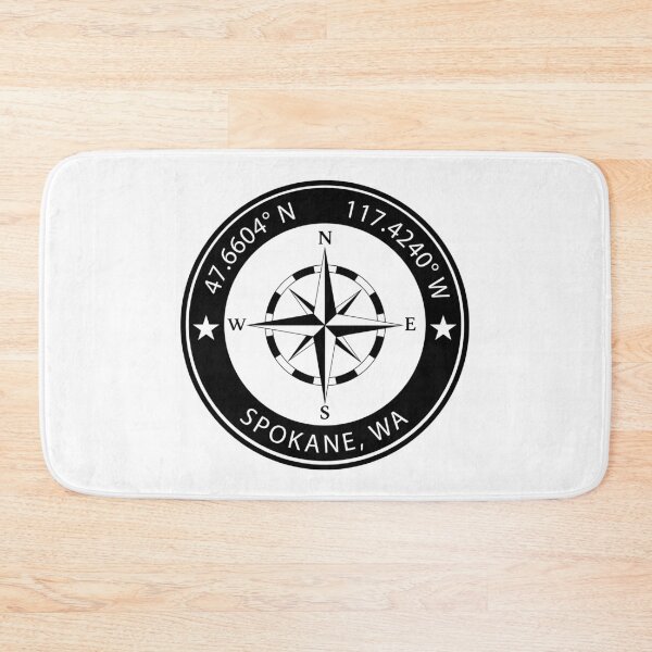 Item preview, Spokane, Washington Geographical Coordinates designed and sold by TeeOhGraphics.