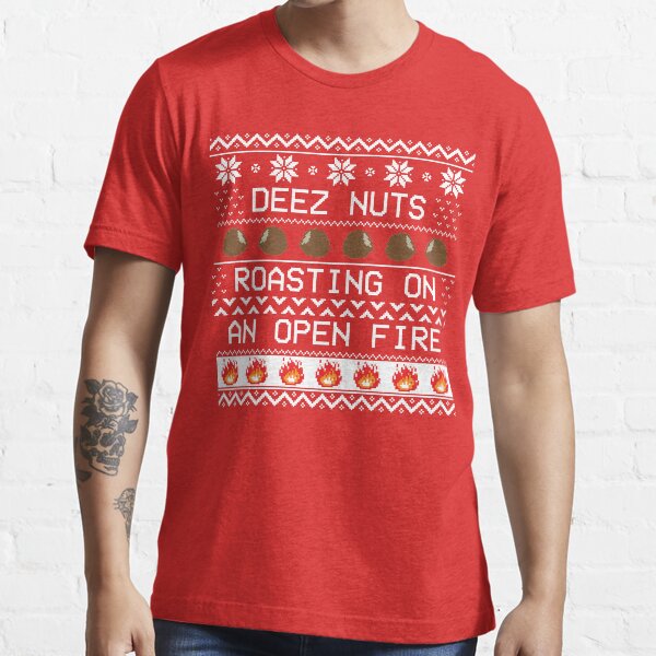 Item preview, Roasting Deez Nuts Ugly Sweater designed and sold by straightupdzign.
