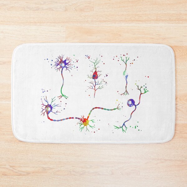 Item preview, Neuron cells, neurology poster, medical art, watercolor neuron cells designed and sold by Rosaliartbook.