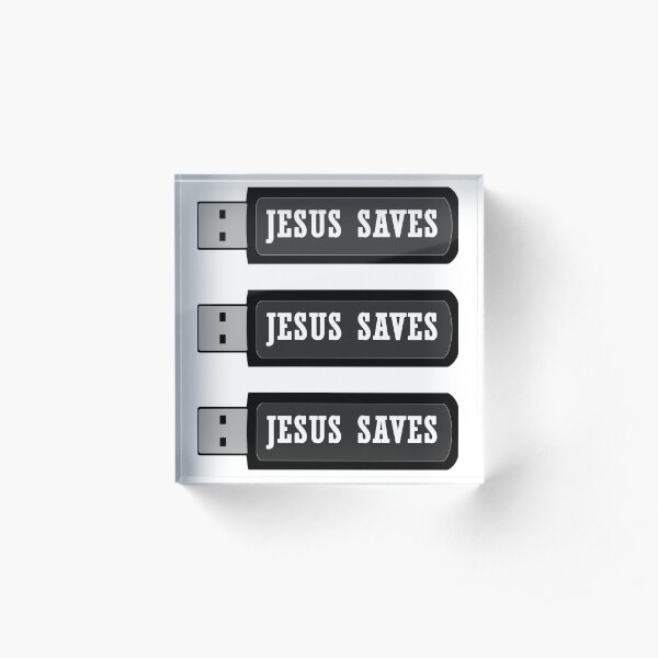 JESUS SAVES Acrylic Block