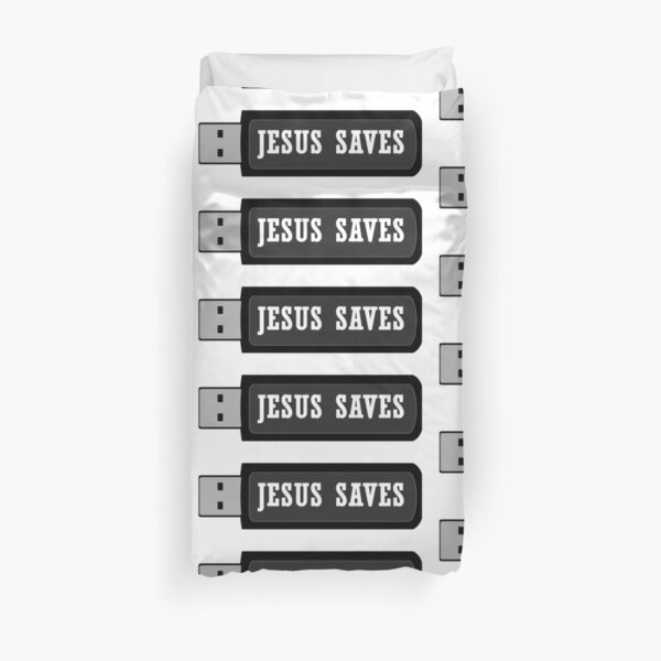 JESUS SAVES Duvet Cover