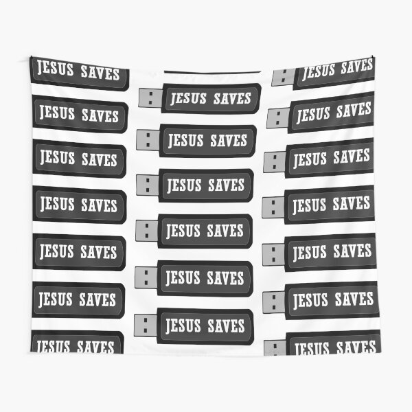 JESUS SAVES Tapestry