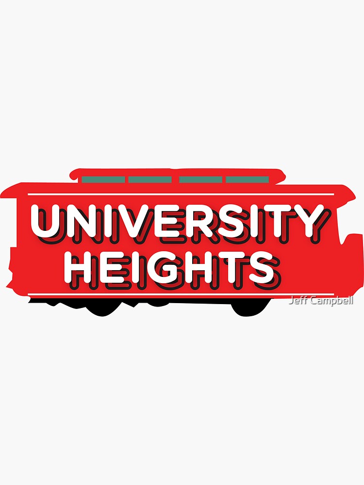 "University Heights San Diego Neighborhood Sign" Sticker for Sale by