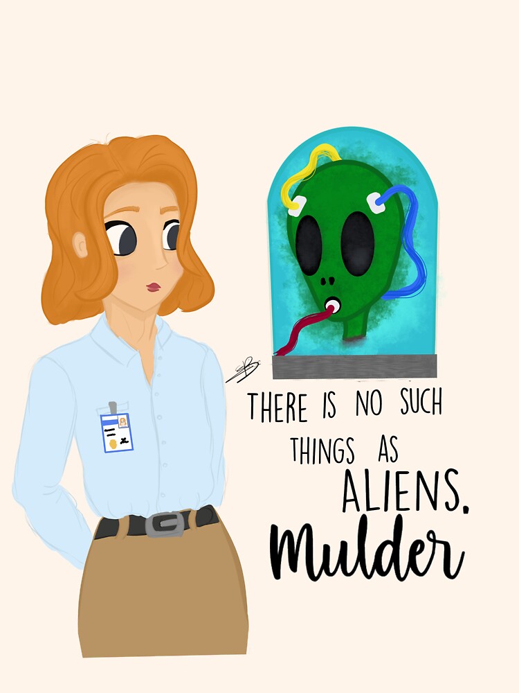"X Files Scully Alien" Sticker for Sale by EloFrosty Redbubble