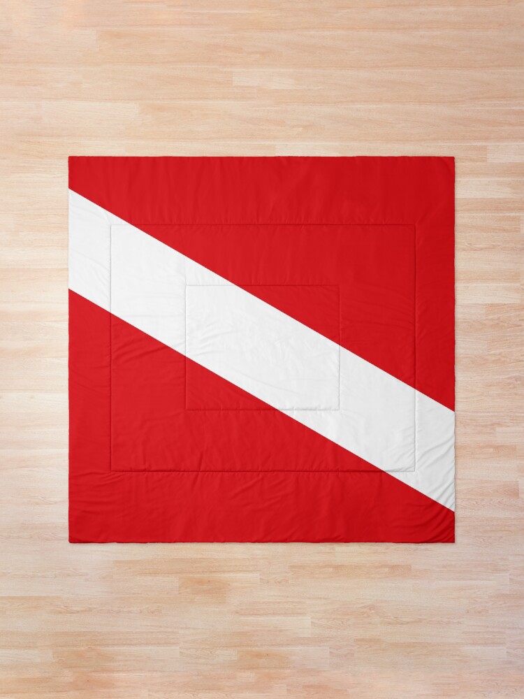 Alternate view of Scuba Diving Flag Comforter