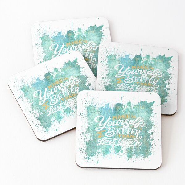 Item preview, Make Yourself Better Than Last Year - Inspiring Motivating Quotes designed and sold by MysticMagpie.