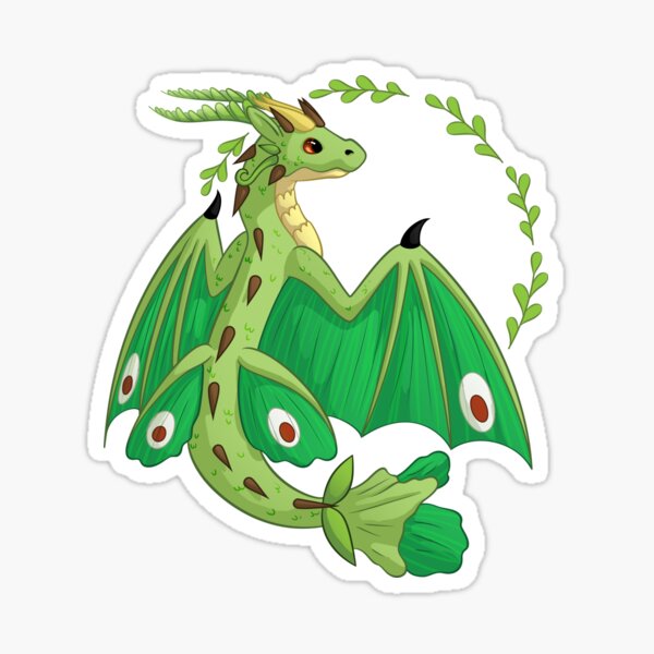 Fern Moth Dragon Sticker