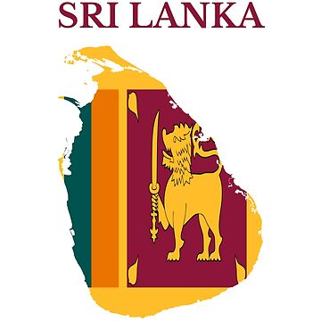 Sri Lanka flag map | Magnet