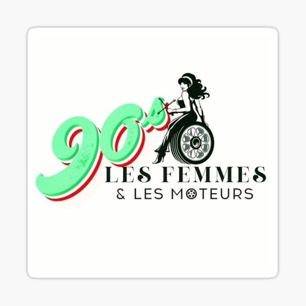 Les femmes et les moteurs Sticker