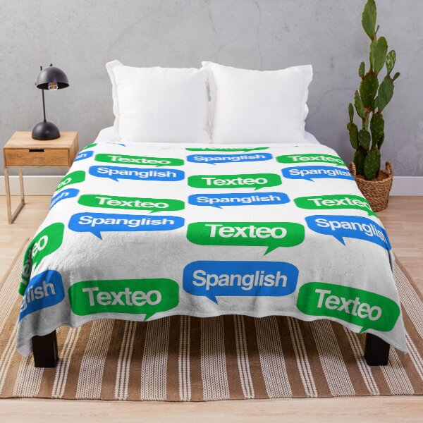 Item preview, Spanglish texting Spanish Funny Hispanic Bilingual designed and sold by Rustic Valley Studio.