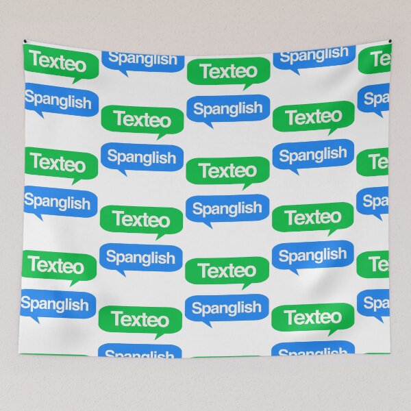Item preview, Spanglish texting Spanish Funny Hispanic Bilingual designed and sold by Rustic Valley Studio.