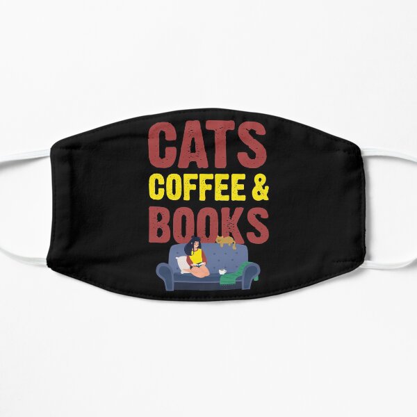 Coffee And Cat Saying Mask