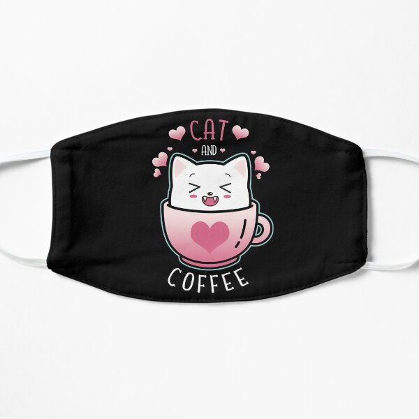 Coffee And Cat Saying Mask