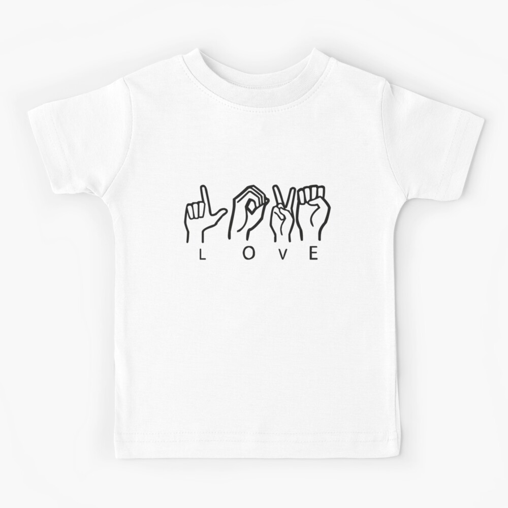 Toddler I Love You Sign Language Shirt