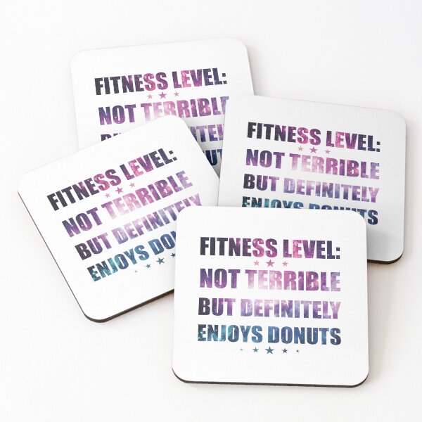 Item preview, Fitness Level Not Terrible But Definitely Enjoys Donuts designed and sold by jozefds.