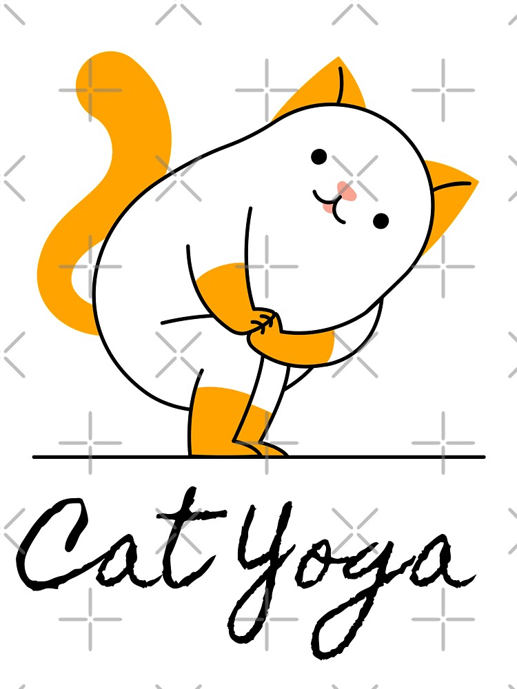 Funny yoga pose - Beautiful yoga cat - Gift for yoga lovers Kids T-Shirt  for Sale by TamGustam