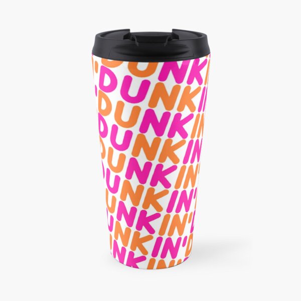 Dunkin Donuts Inspired Font Travel Mug