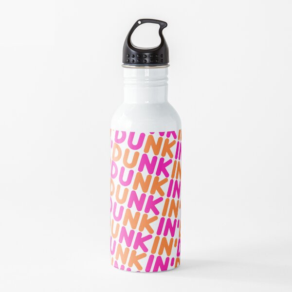 Dunkin Donuts Inspired Font Water Bottle