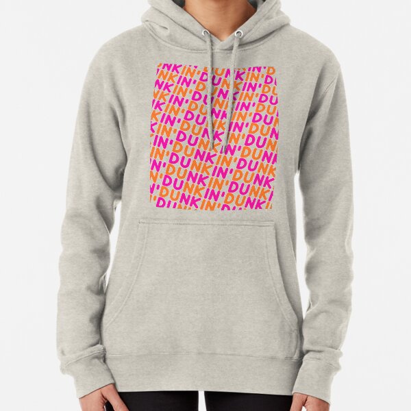 Dunkin Donuts Inspired Font Pullover Hoodie