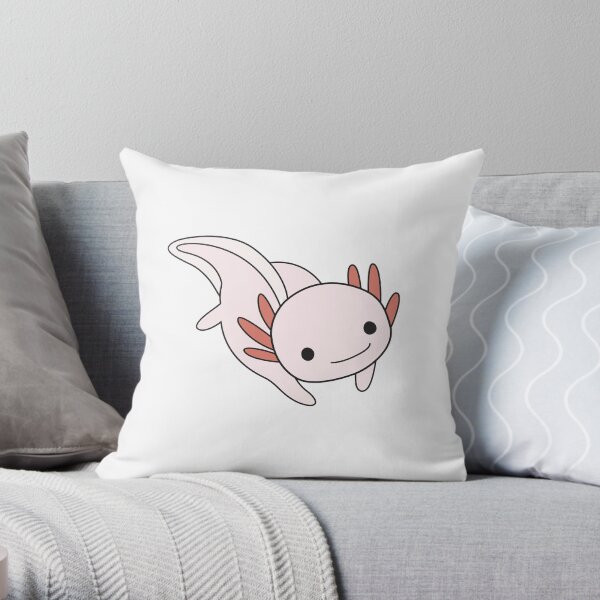 Pink Axolotl Dekokissen