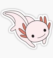 Pink Axolotl Sticker
