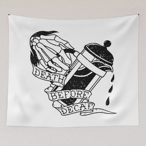 Item preview, Death Before Decaf  designed and sold by SevenRelics.