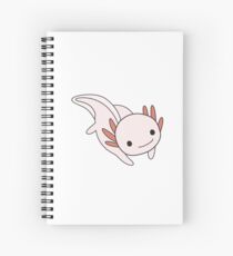 Pink Axolotl Spiral Notebook