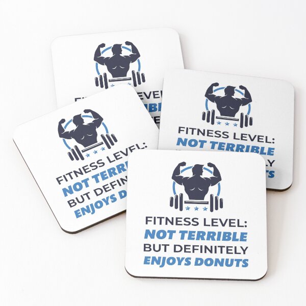 Item preview, Fitness Level Not Terrible But Definitely Enjoys Donuts designed and sold by jozefds.
