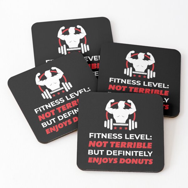 Item preview, Fitness Level Not Terrible But Definitely Enjoys Donuts designed and sold by jozefds.